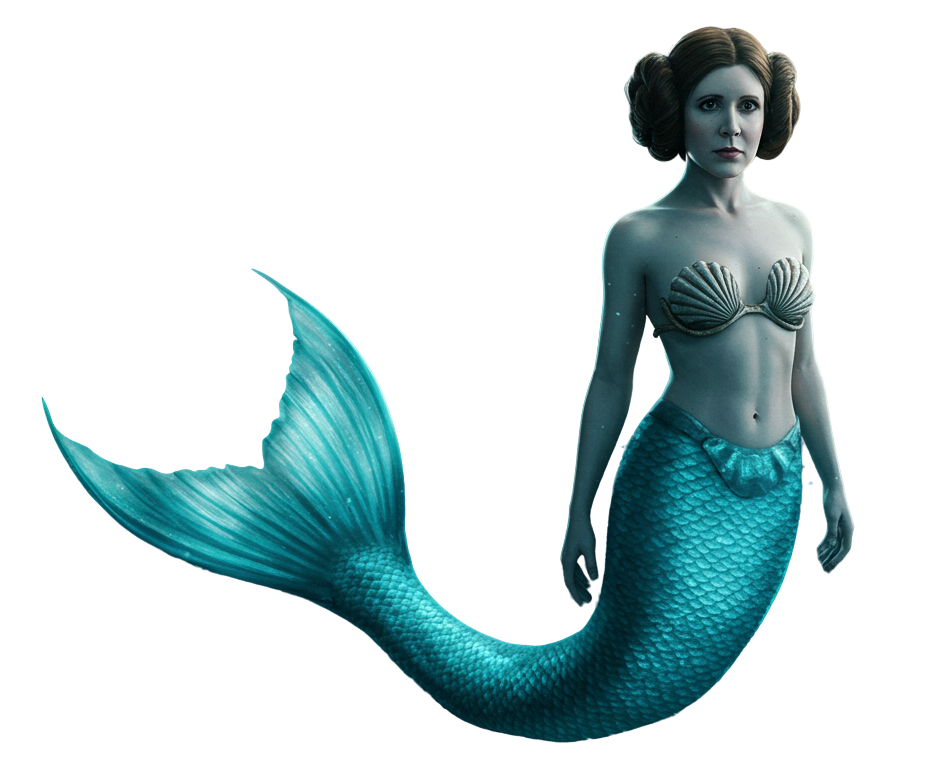 mermaid leia Blank Meme Template