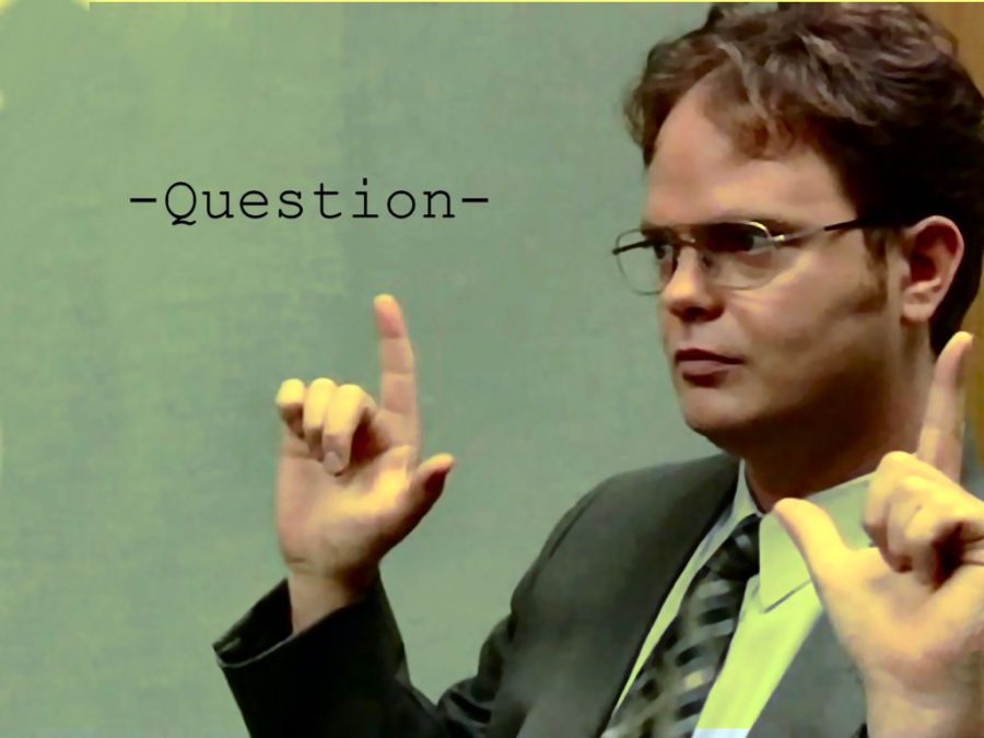 Dwight Question Blank Meme Template