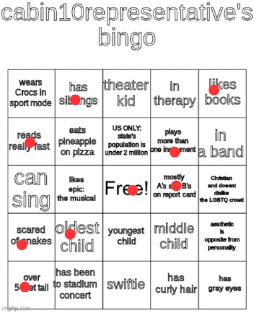 Hah did it | image tagged in cabin10representative's bingo | made w/ Imgflip meme maker