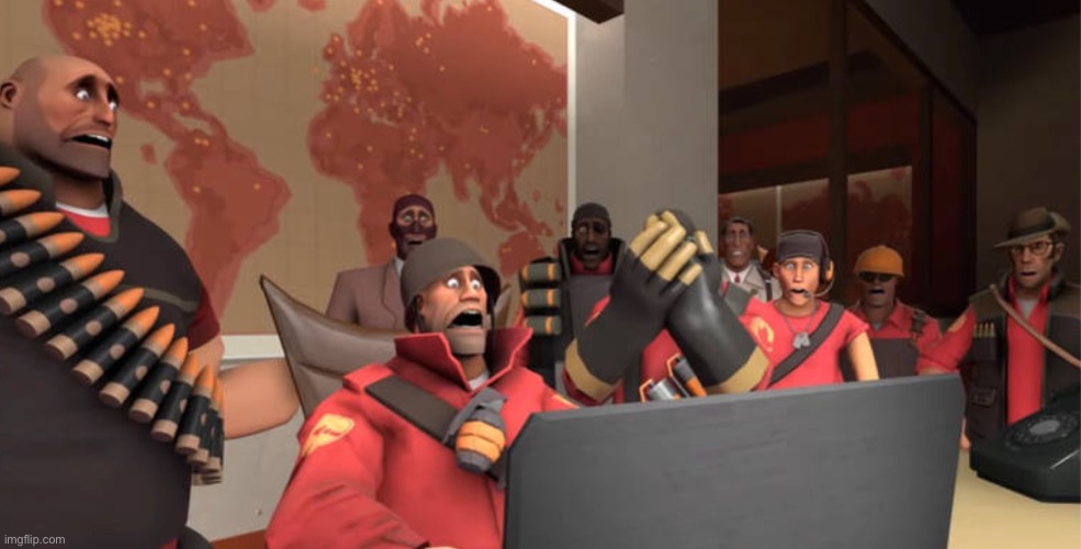 Team Fortress 2 scared Reaction | image tagged in team fortress 2 scared reaction | made w/ Imgflip meme maker