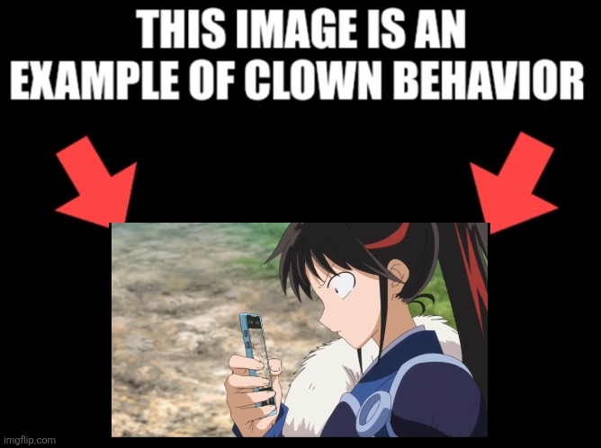 This image is an example of clown behavior dark mode | image tagged in this image is an example of clown behavior dark mode | made w/ Imgflip meme maker