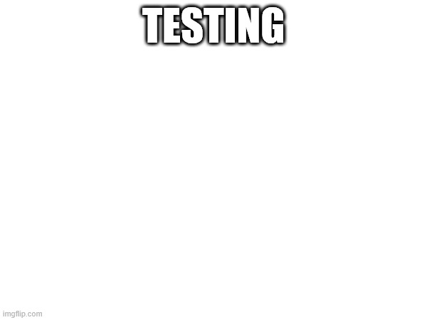TESTING | made w/ Imgflip meme maker