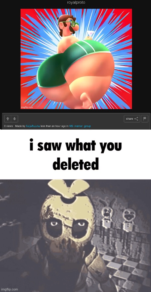 image tagged in i saw what you deleted | made w/ Imgflip meme maker