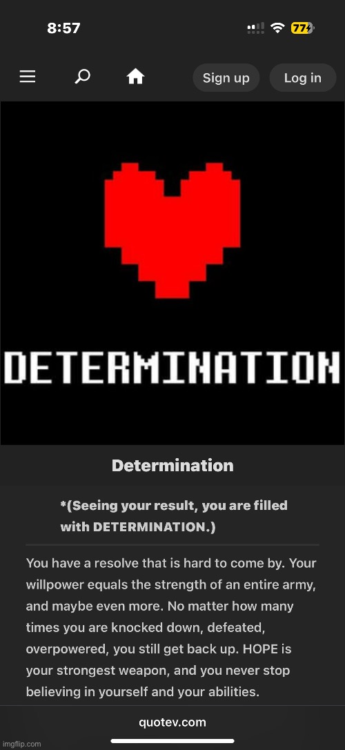 Determimation | made w/ Imgflip meme maker