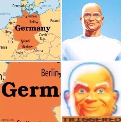 Mr. clean not happy | image tagged in mr clean,germany | made w/ Imgflip meme maker