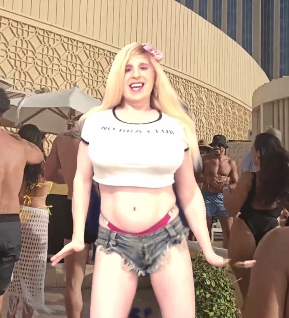 Dolly Dukes Shoemaker Loves Tiny Denim Shorts Blank Meme Template