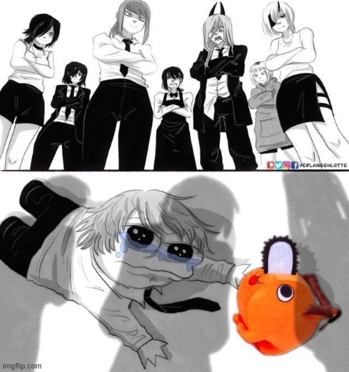 pretty much chainsaw man's plot: | image tagged in memes,anime,manga,chainsaw man | made w/ Imgflip meme maker