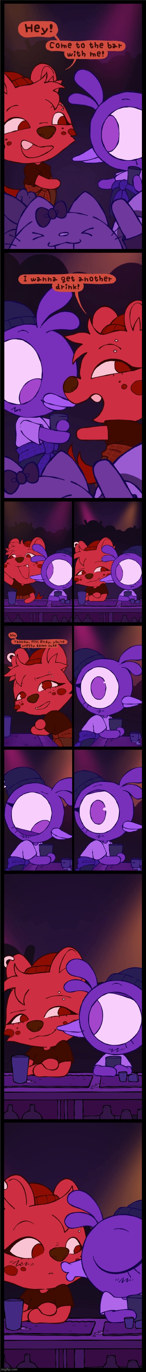 image tagged in bird,hyena,drinks,lesbians,crush,kiss | made w/ Imgflip meme maker