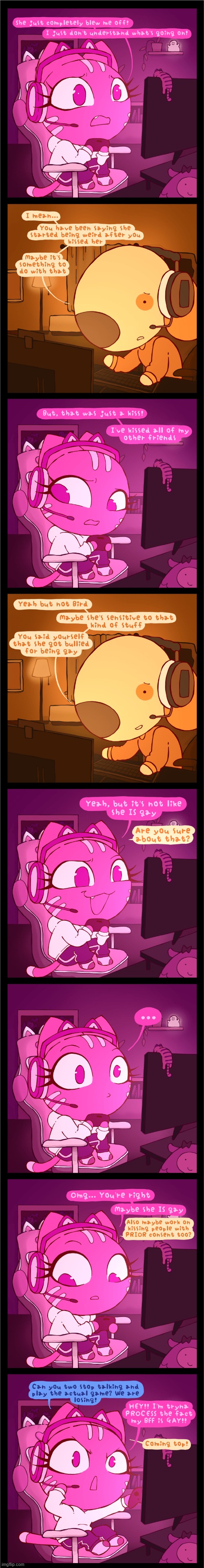 image tagged in cat,dog,bird,gay,voice chat,video game | made w/ Imgflip meme maker