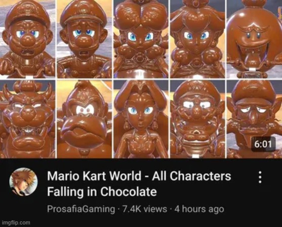 frutiger aero has been approved by the mario characters covered in chocolate | made w/ Imgflip meme maker