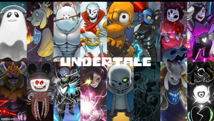 If the stream were all in one image (dibs on Undyne) | made w/ Imgflip meme maker
