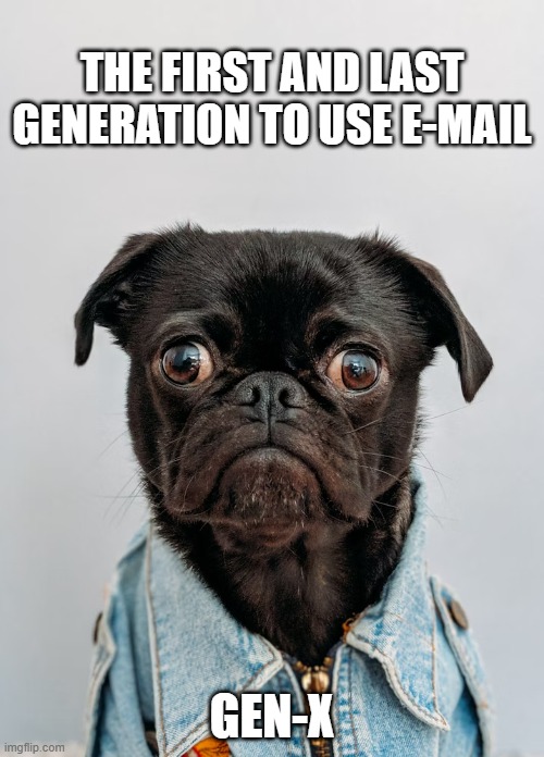 Gen-X | THE FIRST AND LAST GENERATION TO USE E-MAIL; GEN-X | image tagged in email,generation x,generation z | made w/ Imgflip meme maker