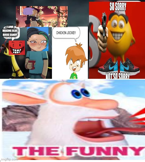 Me Ruining A Fill In Meme #109 | I LOVE MAKING BLUE ROCK CANDY | image tagged in ksi,thick of it | made w/ Imgflip meme maker
