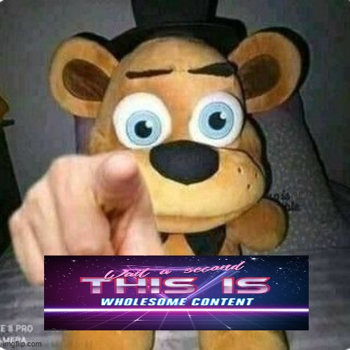 freddy fazbear pointing | image tagged in freddy fazbear pointing | made w/ Imgflip meme maker