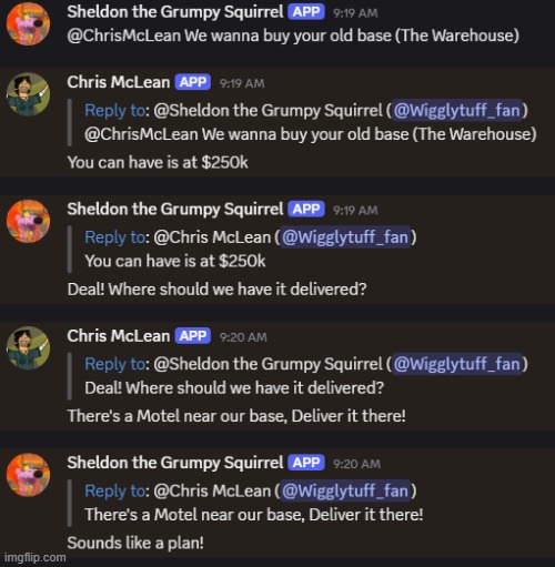 I completely lost the event that would have come with this, but this discord convo is canon | made w/ Imgflip meme maker