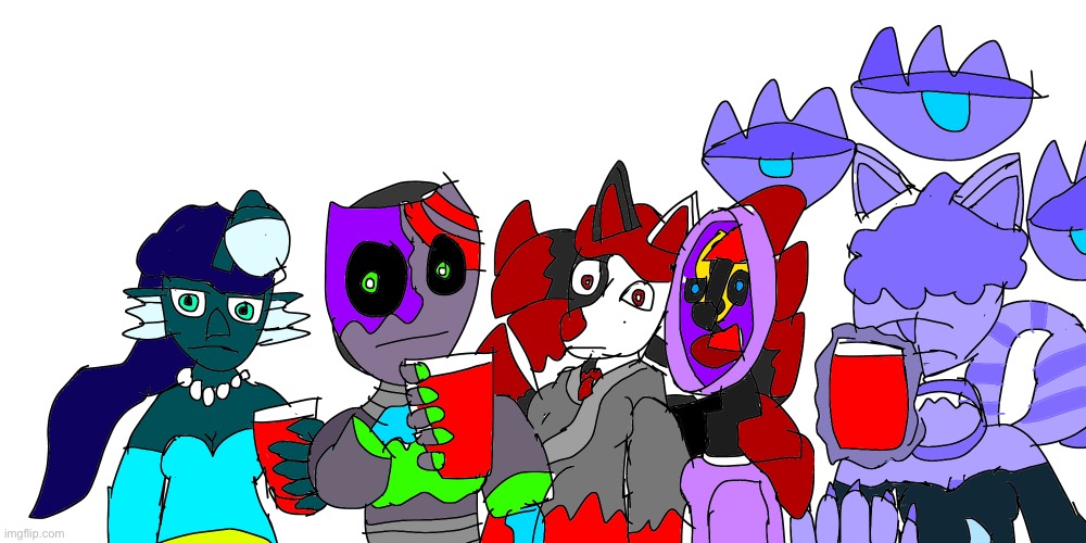 My Version | image tagged in awkward party | made w/ Imgflip meme maker