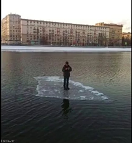 thin ice | image tagged in thin ice | made w/ Imgflip meme maker