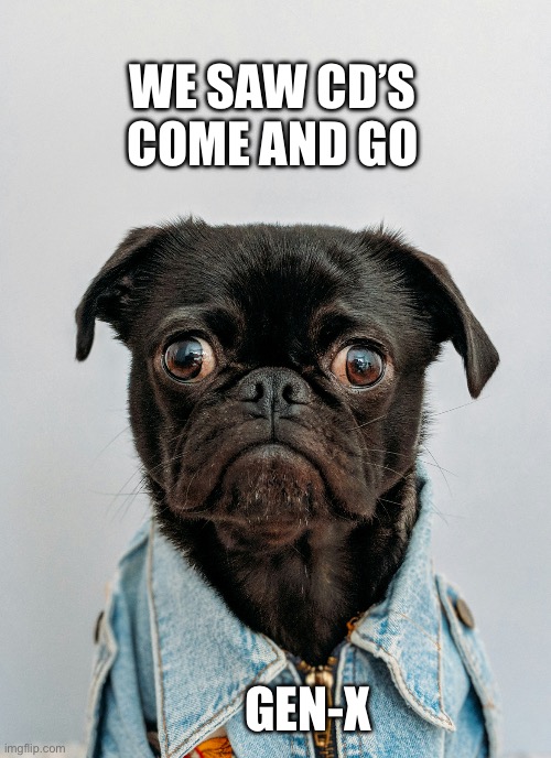 Gen-X | WE SAW CD’S COME AND GO; GEN-X | image tagged in generation x | made w/ Imgflip meme maker