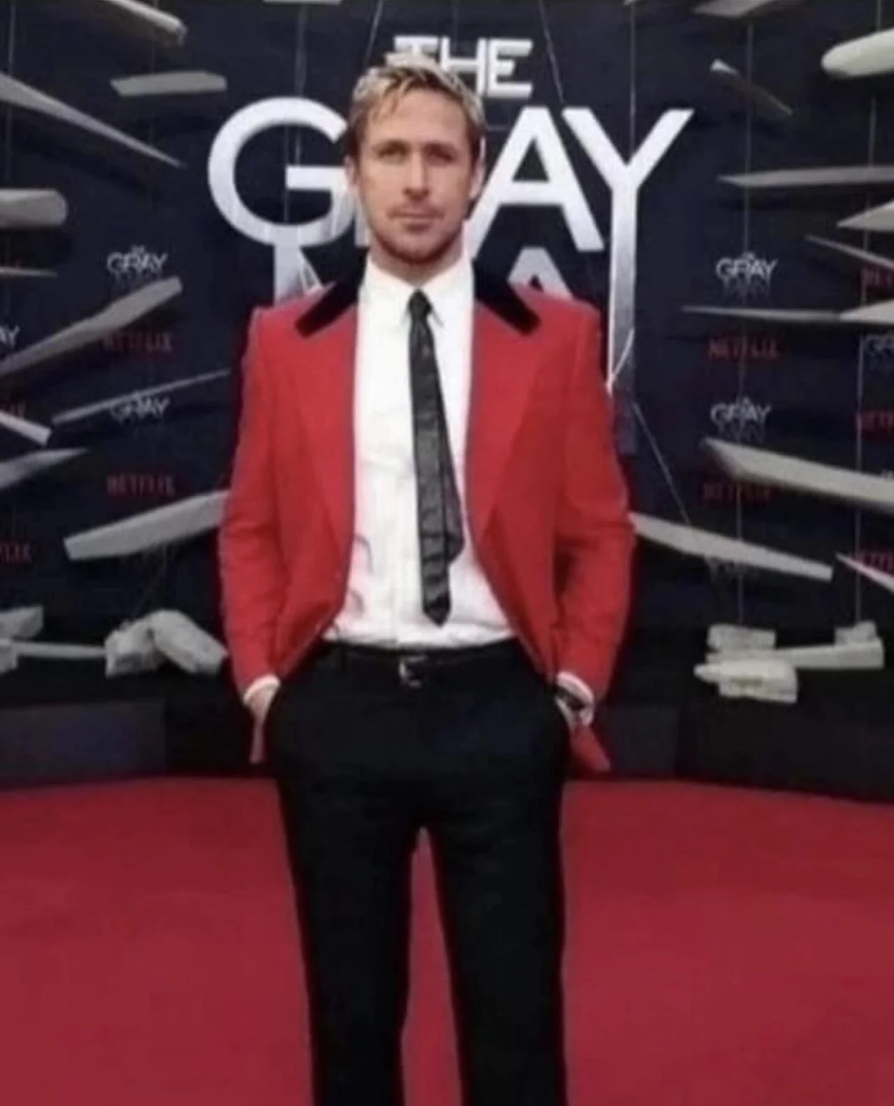 Ryan Gosling THE G AY Blank Meme Template