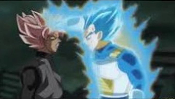 Goku Black vs Vegeta Blank Meme Template