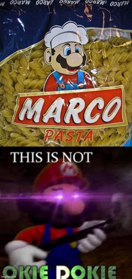 Mario choose violence! | image tagged in this is not okie dokie,mario | made w/ Imgflip meme maker