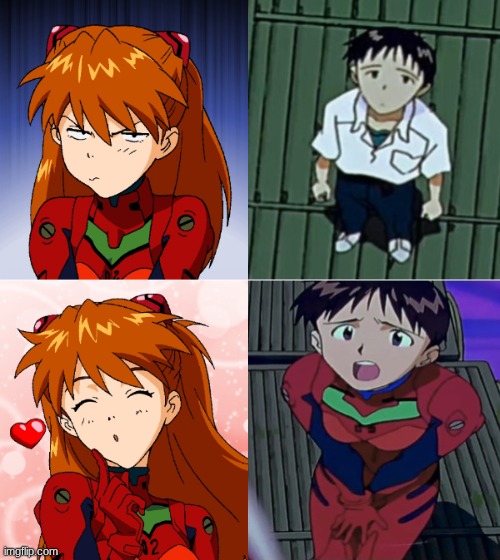 New Template | image tagged in asuka drake,asuka langley soryu,shinji ikari,neon genesis evangelion,evangelion,drake hotline bling | made w/ Imgflip meme maker