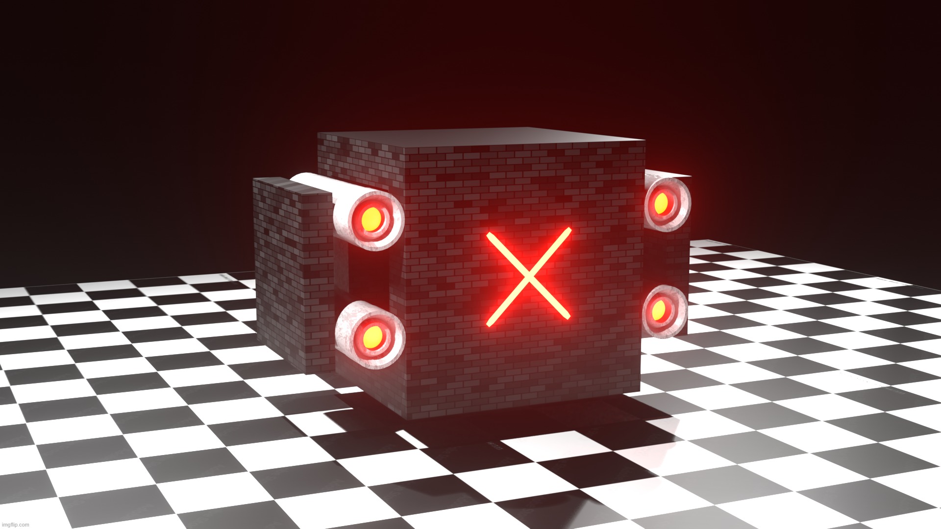 cybercube standard security drone | image tagged in clipz worldbuilding | made w/ Imgflip meme maker