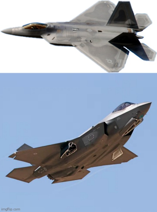 whos winning in a fight | image tagged in f-22 raptor,f-35 | made w/ Imgflip meme maker