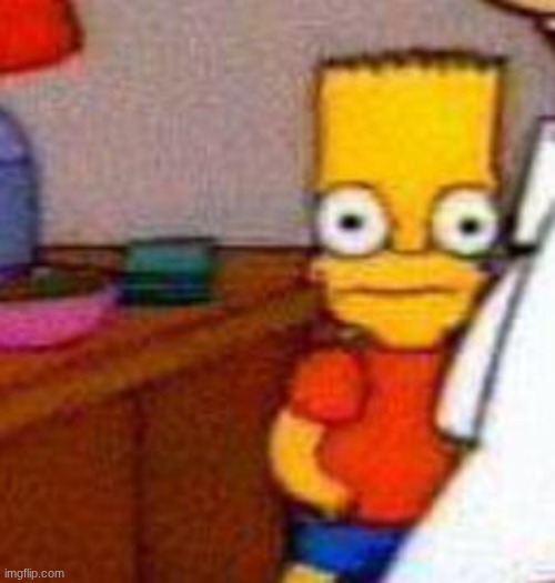 bart simpson facing fowards | image tagged in bart simpson facing fowards | made w/ Imgflip meme maker