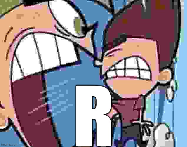 Cosmo yelling at timmy | R | image tagged in cosmo yelling at timmy | made w/ Imgflip meme maker