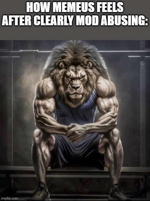 How bro felt after saying that | HOW MEMEUS FEELS AFTER CLEARLY MOD ABUSING: | image tagged in how bro felt after saying that | made w/ Imgflip meme maker