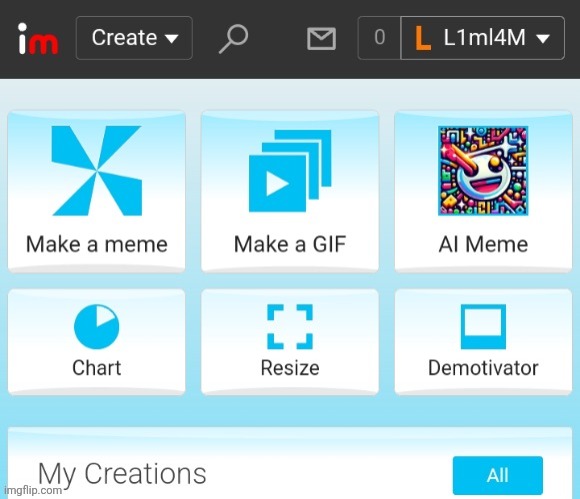 Does anyone else find it weird how the top bar is always in dark mode | image tagged in imgflip | made w/ Imgflip meme maker