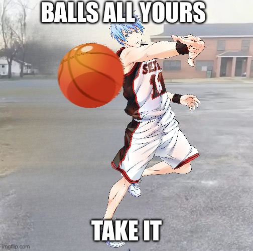 Take it | BALLS ALL YOURS; TAKE IT | image tagged in blank sybau maker | made w/ Imgflip meme maker