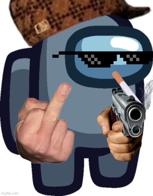 Swagmate | image tagged in among us gray crewmate | made w/ Imgflip meme maker