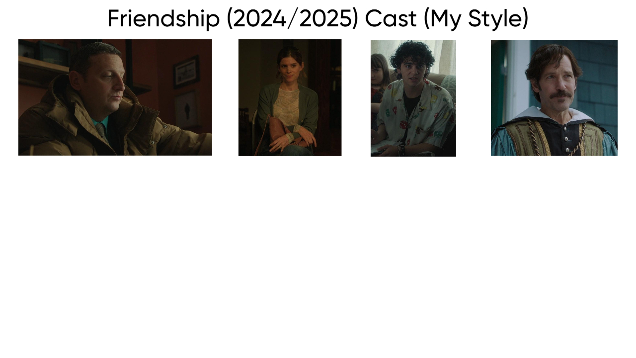 Friendship (2024/2025) Cast (My Style) Blank Meme Template