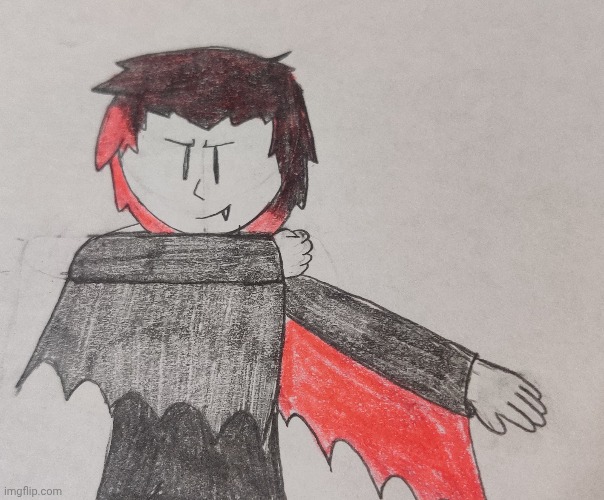 Well, it might not be even close to Halloween, but here's Skai's Halloween costume (it's just an excuse to bite boys she likes) | made w/ Imgflip meme maker