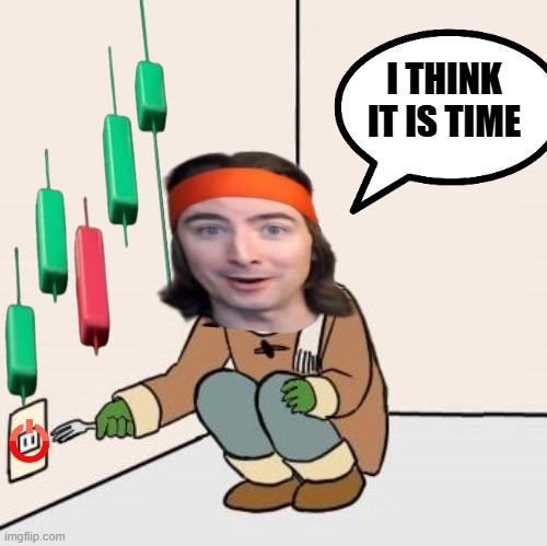 Time? $GME | I THINK IT IS TIME | image tagged in pepe the frog fork | made w/ Imgflip meme maker