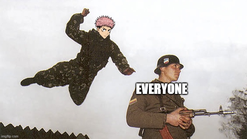 Soldier jump spetznaz | EVERYONE | image tagged in soldier jump spetznaz | made w/ Imgflip meme maker