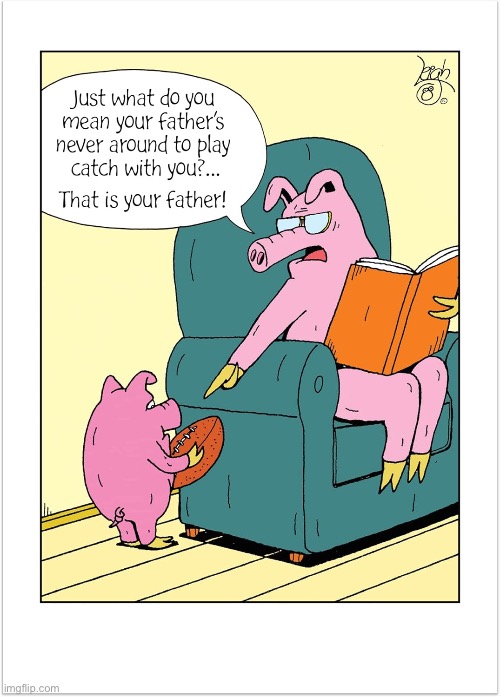 Rubes | image tagged in comics,rubes,pigs,football | made w/ Imgflip meme maker
