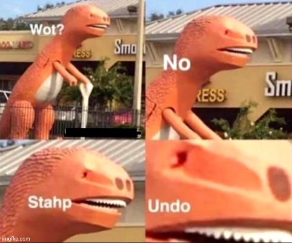 image tagged in wot no stahp undo | made w/ Imgflip meme maker