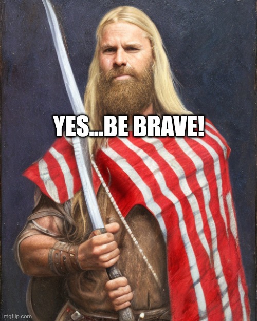 The New Standard Dammit! | YES...BE BRAVE! | image tagged in the new standard dammit | made w/ Imgflip meme maker