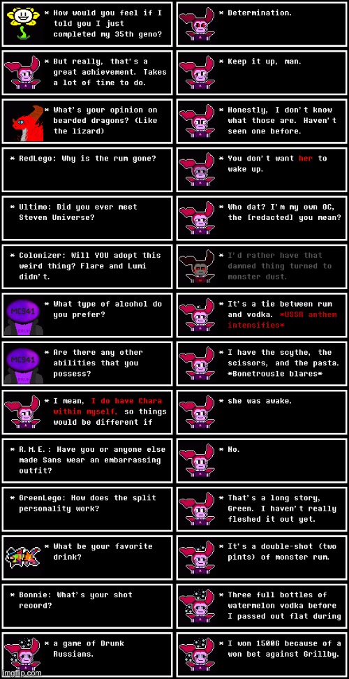 Q&A with Spinel Seraphim “Undertale”! | made w/ Imgflip meme maker