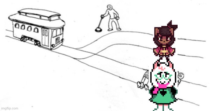 Trolley Problem | image tagged in trolley problem | made w/ Imgflip meme maker