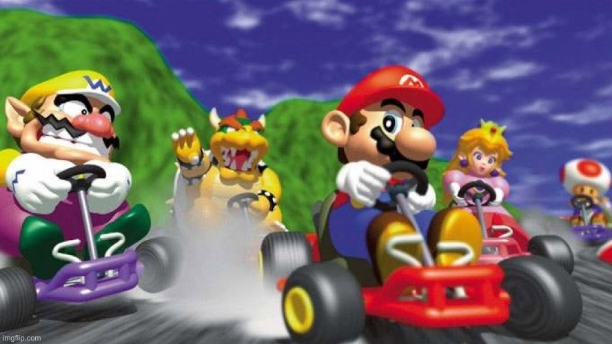 image tagged in mario kart 64 | made w/ Imgflip meme maker