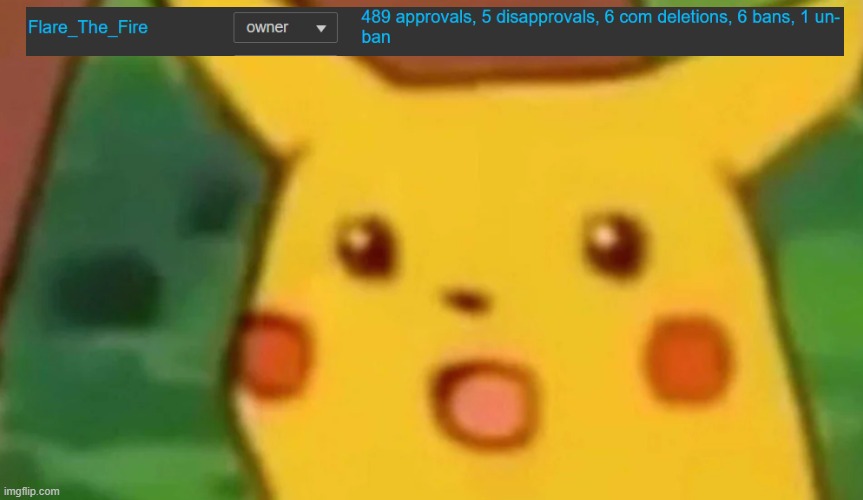 Interaction still has more but... | image tagged in suprised pikachu face | made w/ Imgflip meme maker