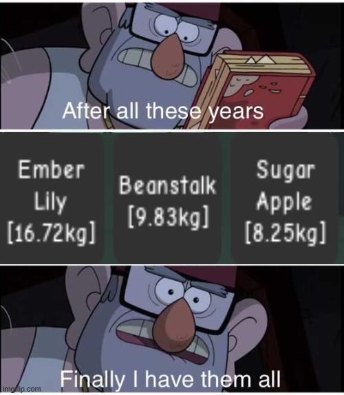 Only grow a garden players will know this | image tagged in after all these years finally i have them all | made w/ Imgflip meme maker