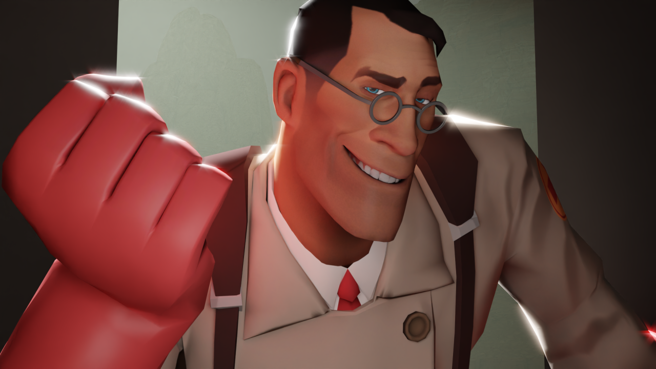 the red medic Blank Meme Template