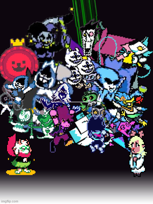 Neat little deltarune poster thing I made | image tagged in deltarune | made w/ Imgflip meme maker