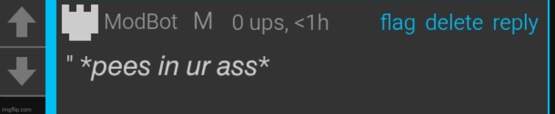 Modbot out of context | image tagged in modbot out of context | made w/ Imgflip meme maker