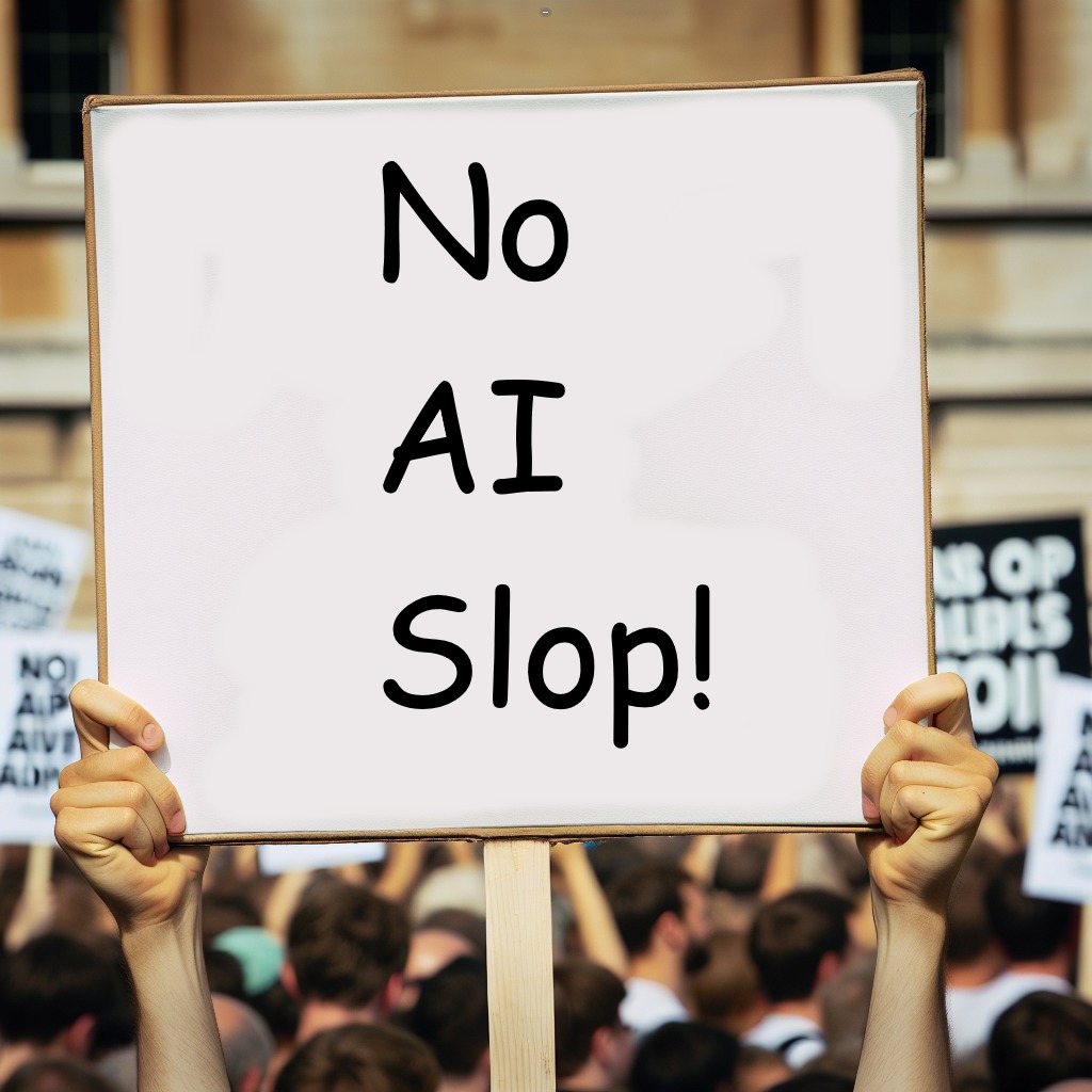 no ai slop | NO AI SLOP | image tagged in ai slop,no,don't do it | made w/ Imgflip meme maker